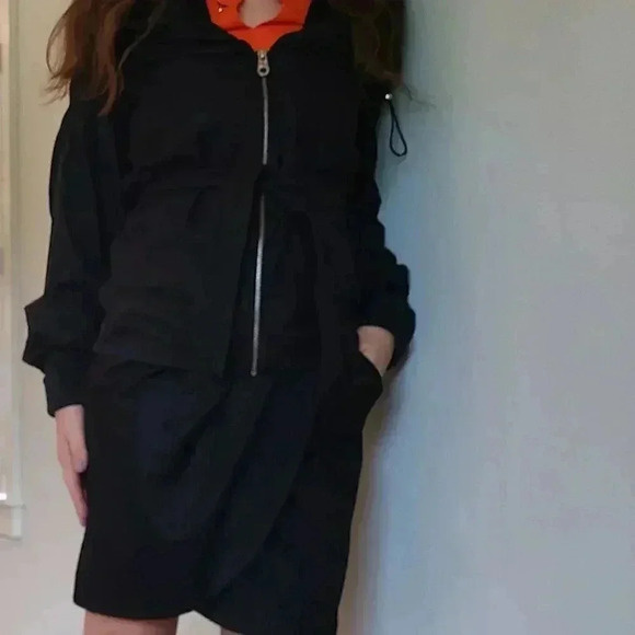 COPY - Black Belted coat puff Sleeves - Picture 5 of 13